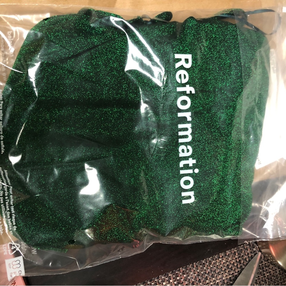 Reformation Emerald Green Midi Dress - Picture 8 of 8